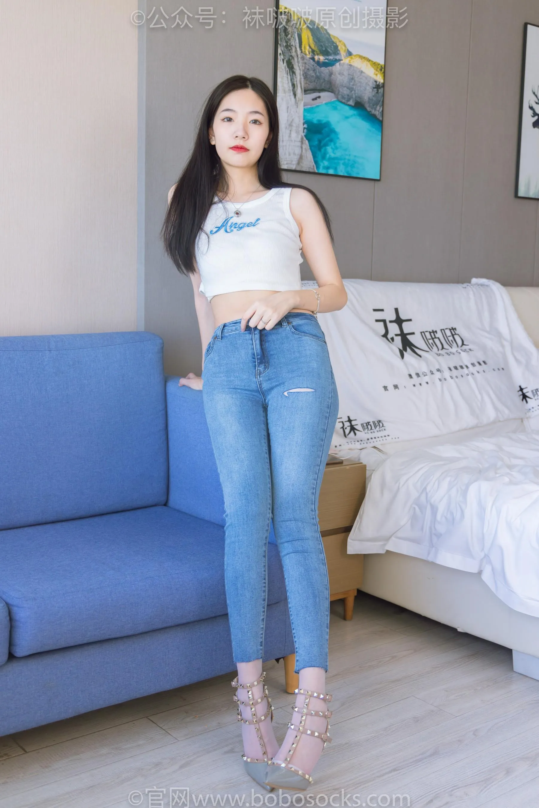 [BoBoSocks袜啵啵]NO.201 小甜豆-高跟鞋、白丝 [87P]插图1